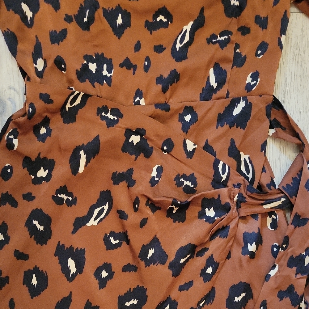 Vici Brown Leopard Print Dress Super Cute!! - Picture 4 of 6